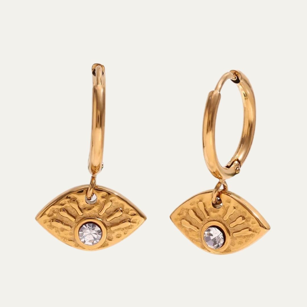Eye Hoop Earrings