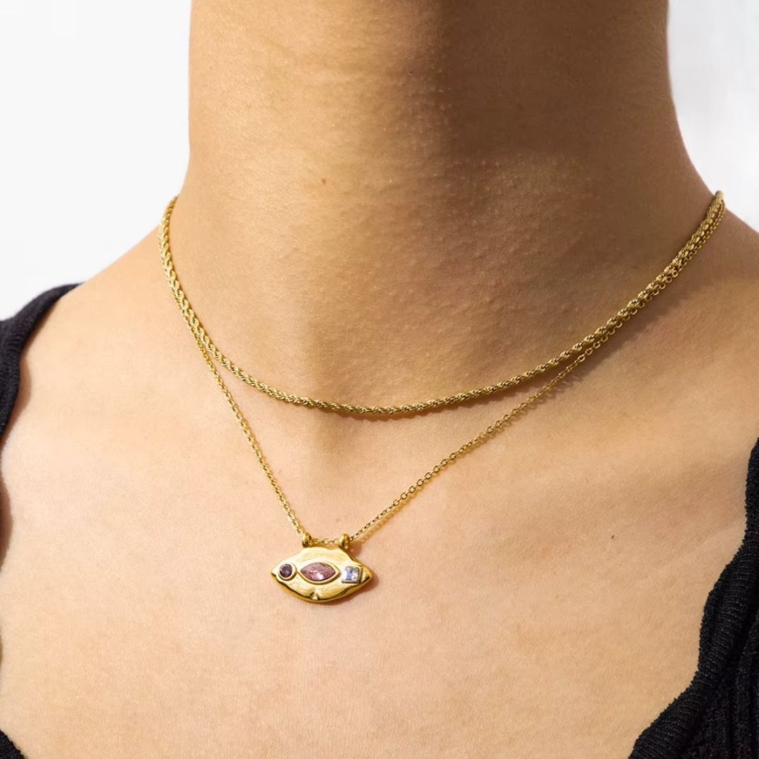 Zircon Pendant Necklace