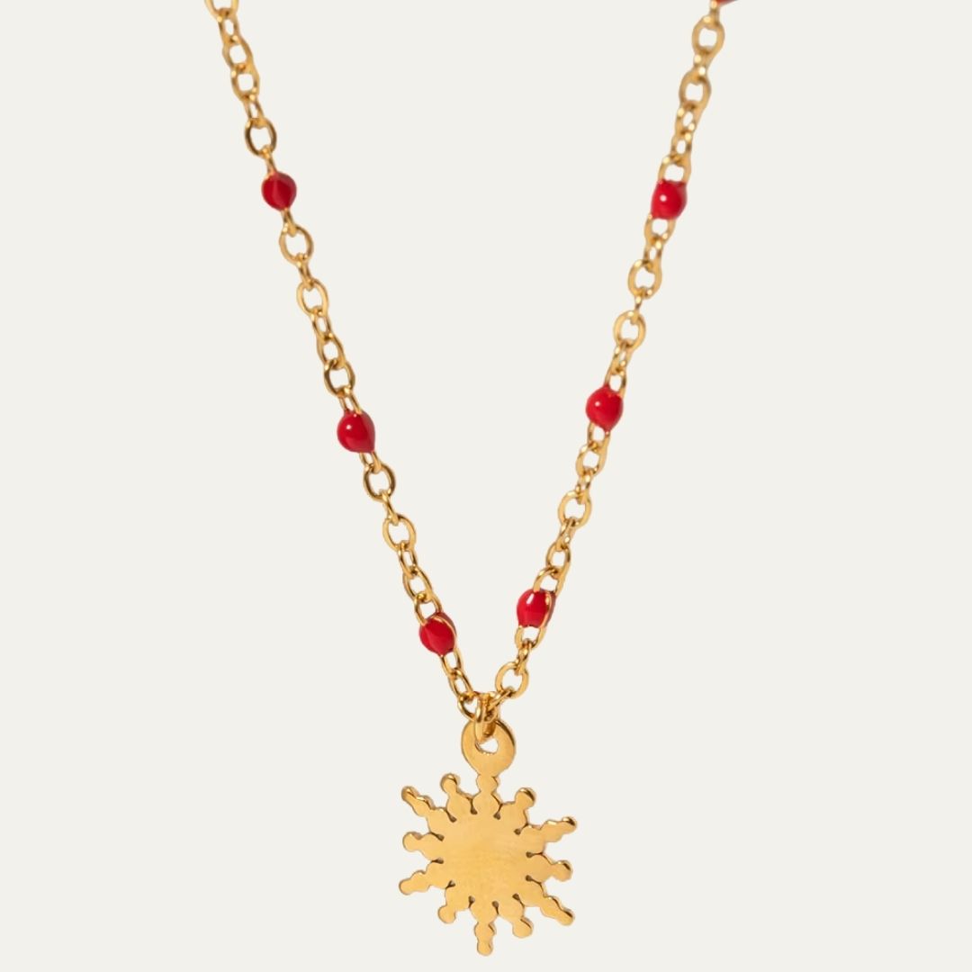 Boho Sun Pendant Necklace
