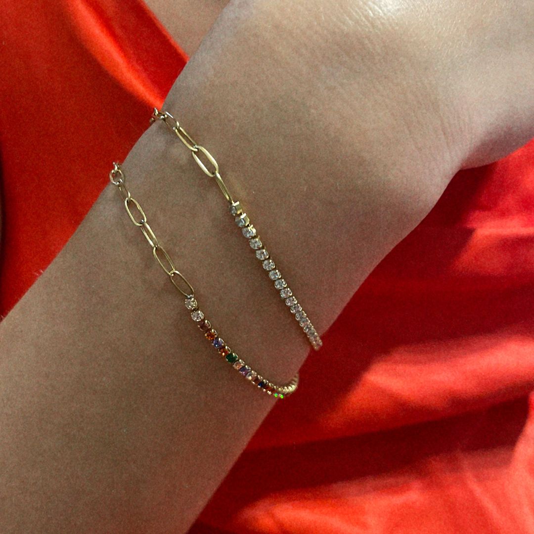 Zircon Chain Bracelet