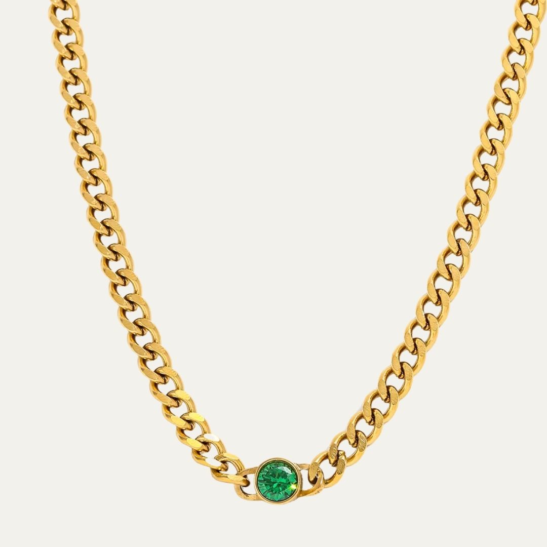 Zircon Chain Necklace