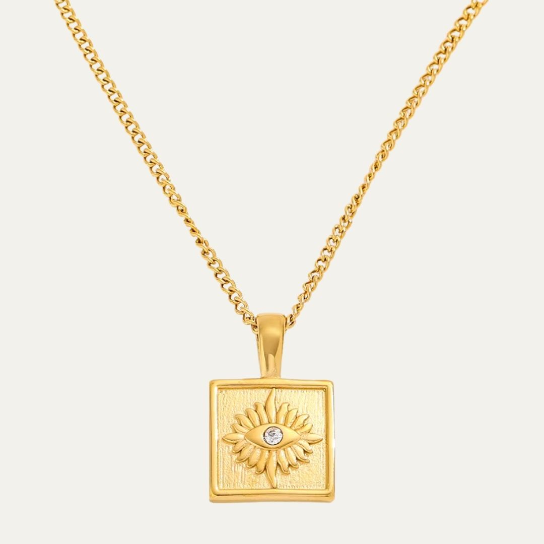 Eye Zircon Pendant Necklace