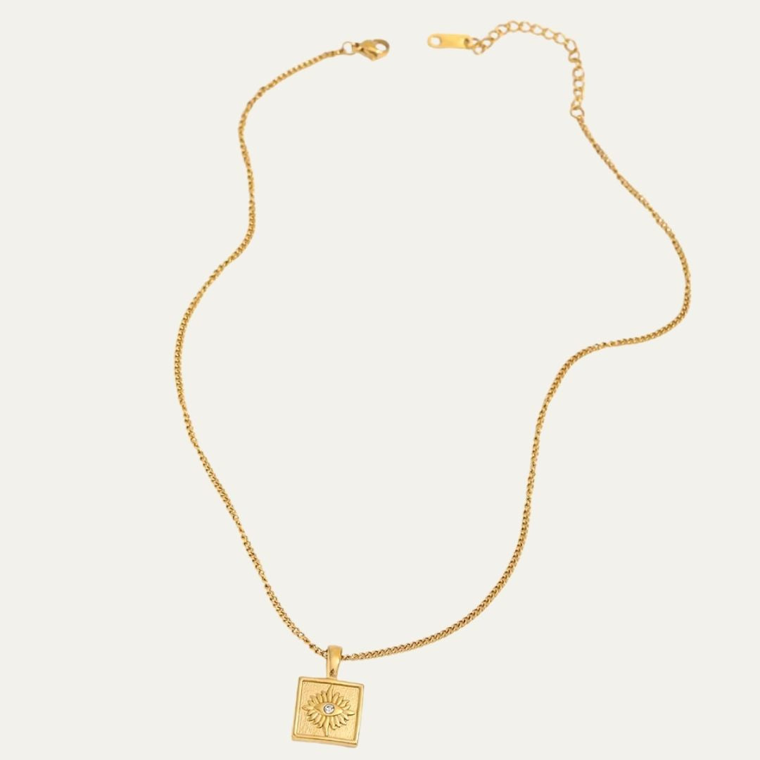 Eye Zircon Pendant Necklace