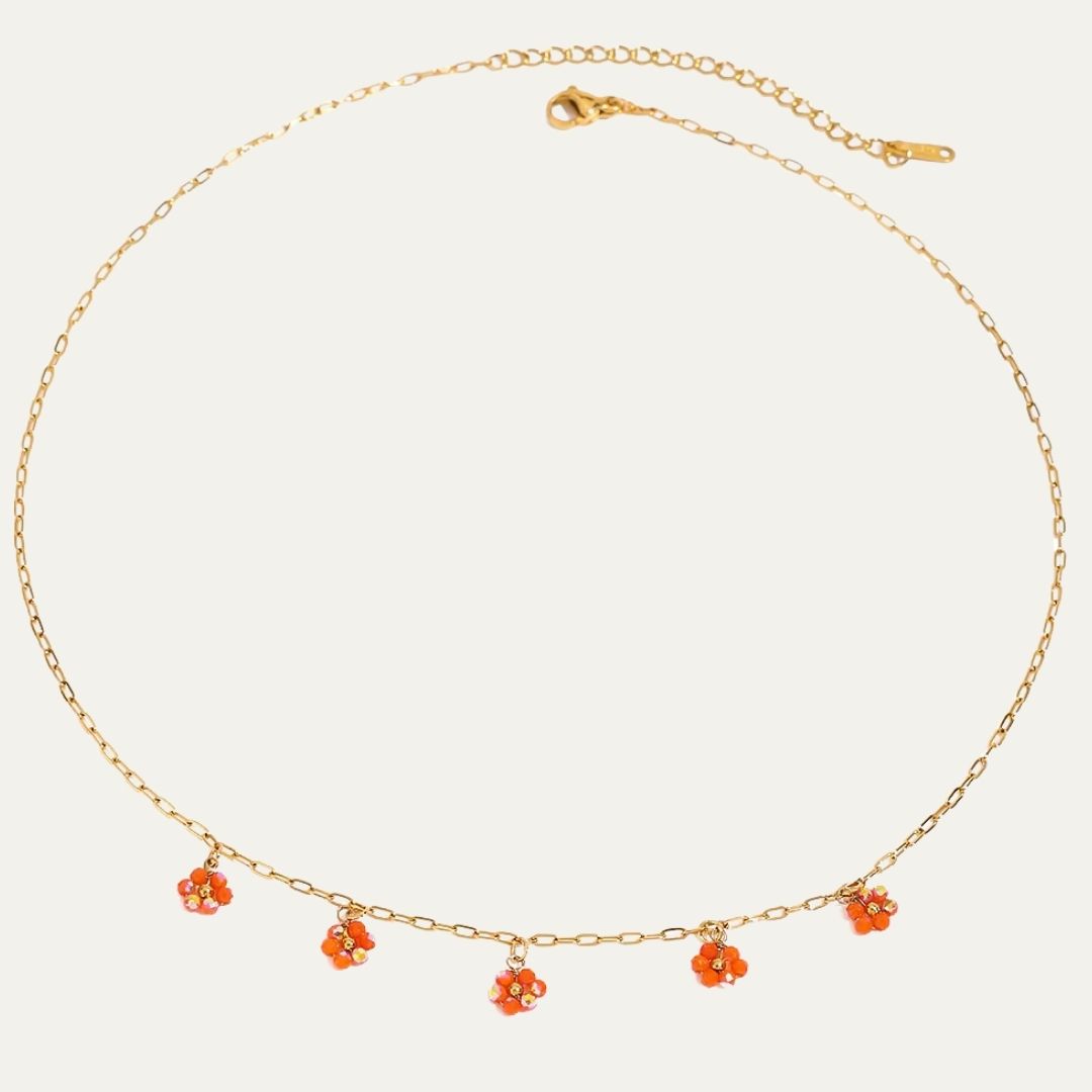 Flowers Chain Necklace