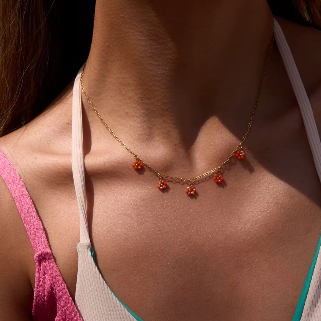Flowers Chain Necklace
