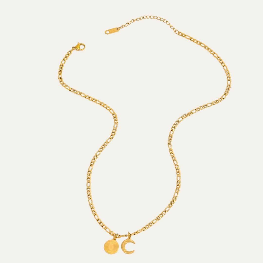 Sun Moon Chain Necklace
