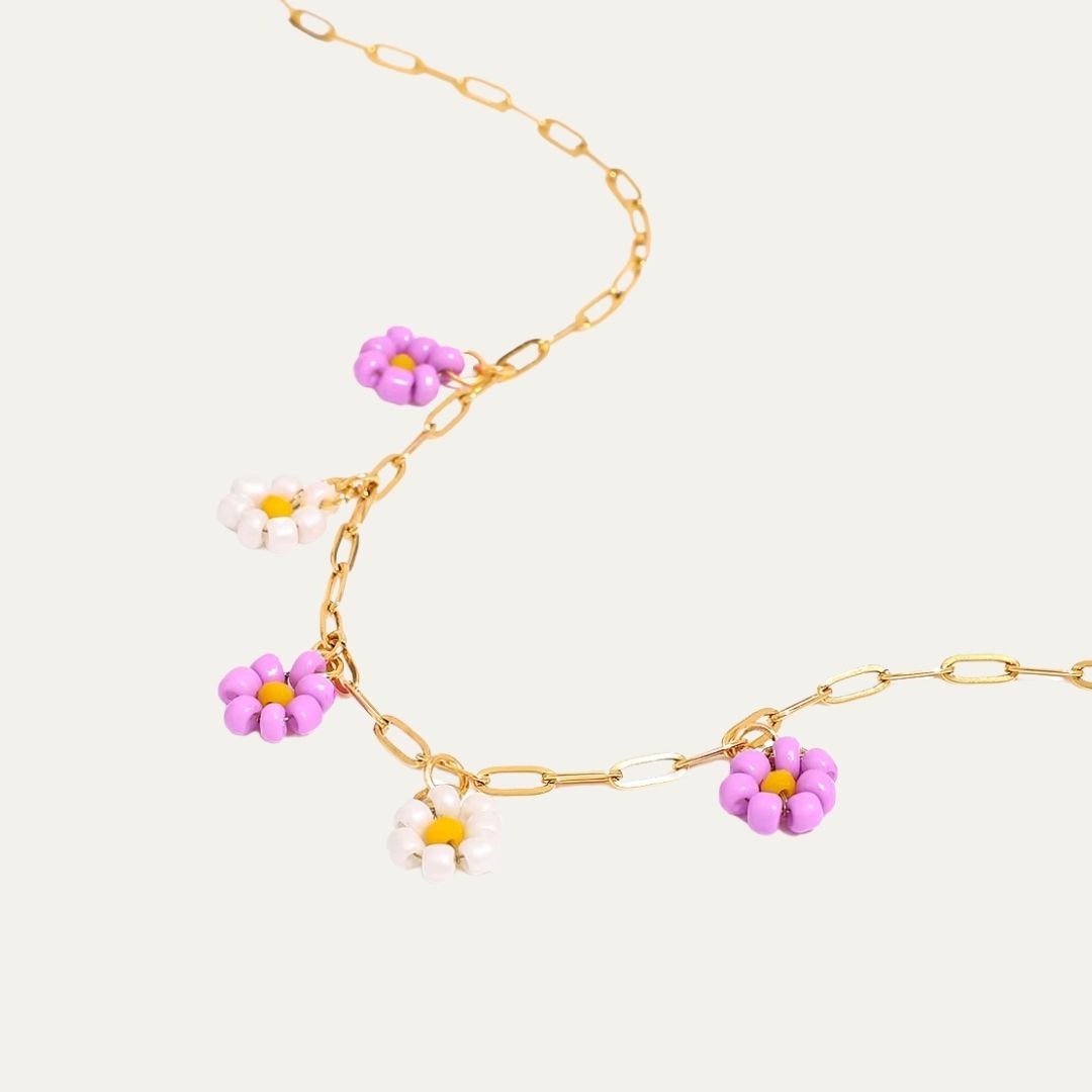 Flowers Chain Necklace