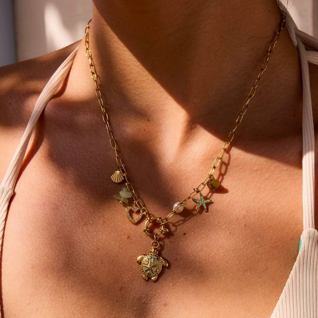 Turtle Summer Chain Necklace