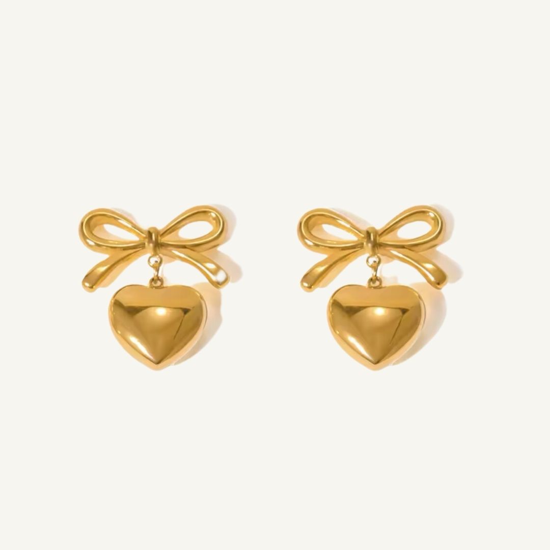 Flake Heart Earrings