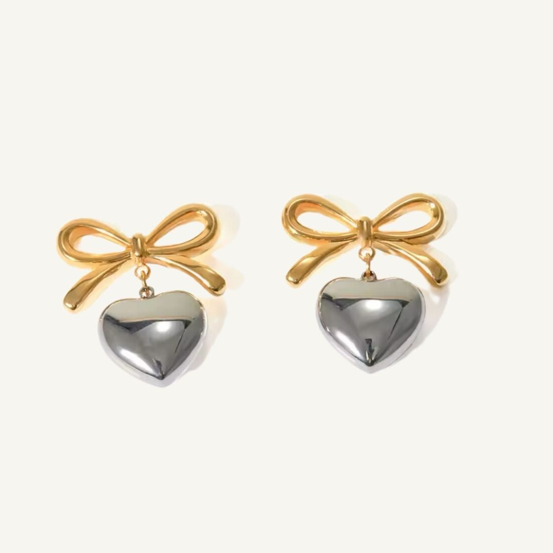 Flake Heart Earrings