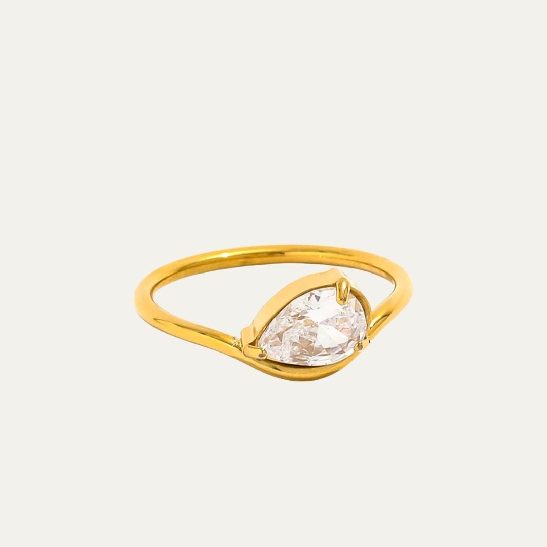 Zircon Drop Ring