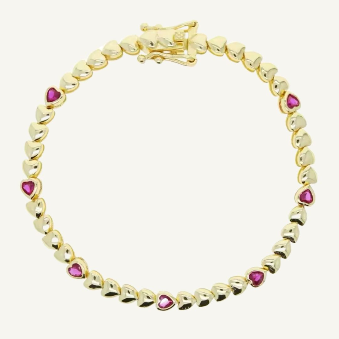 Hearts Zircon Bracelet