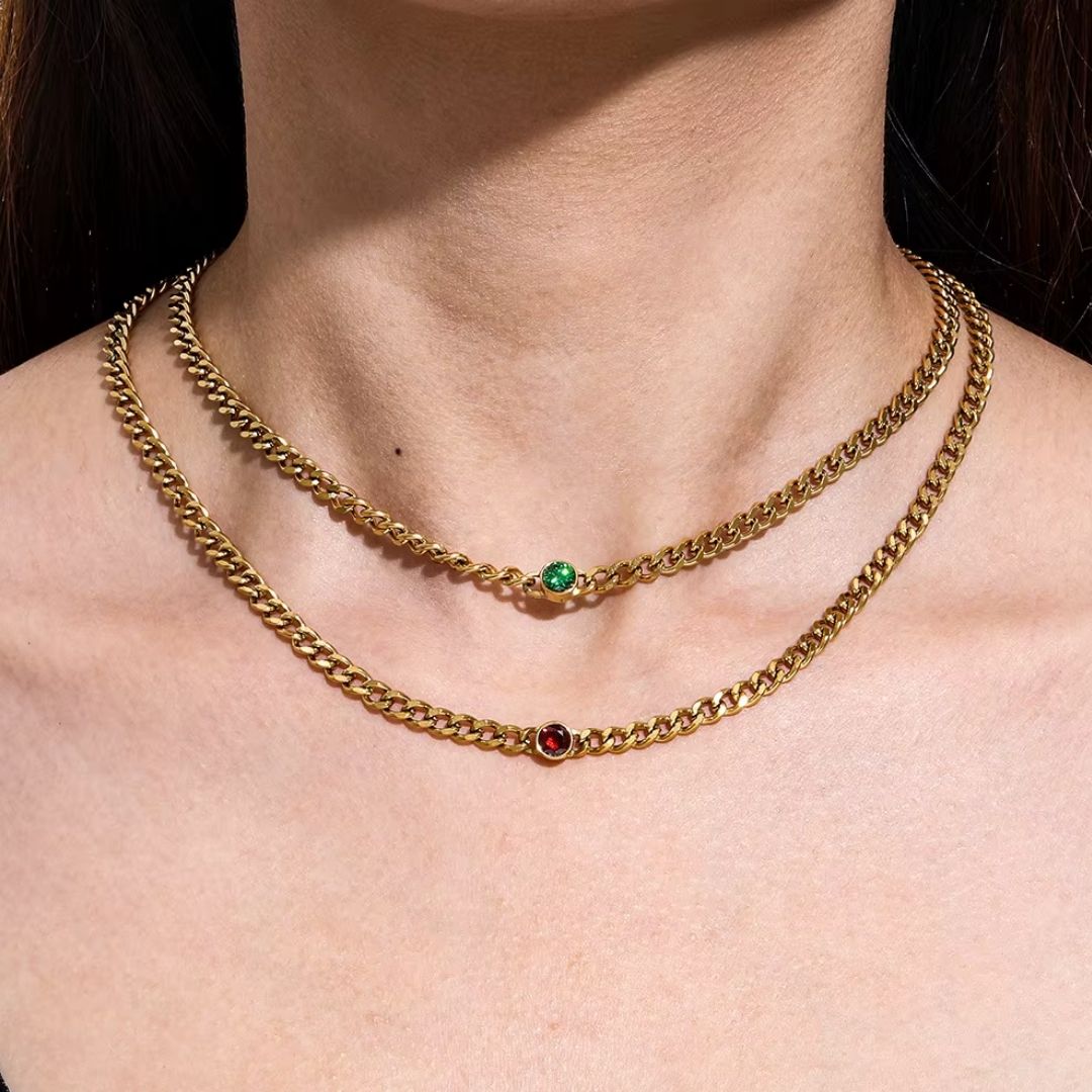Zircon Chain Necklace