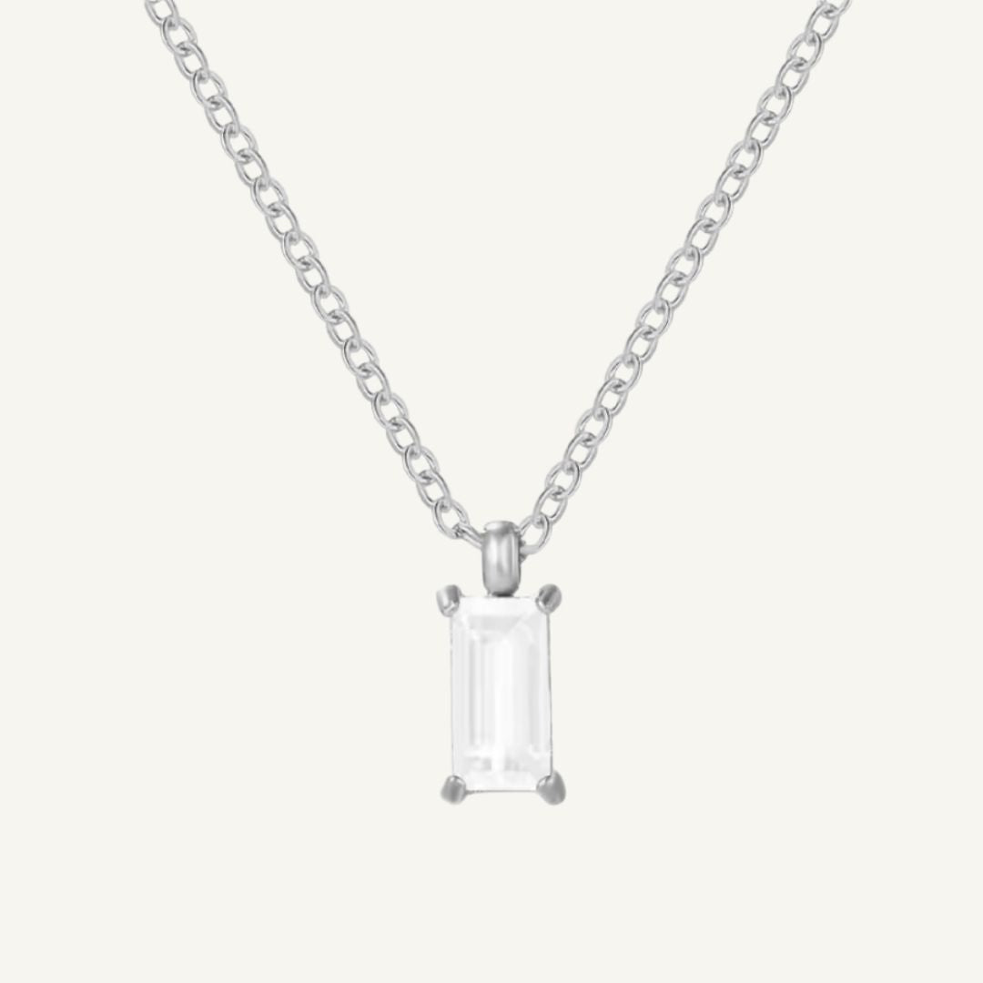 Rectangular Zirconia Pendant