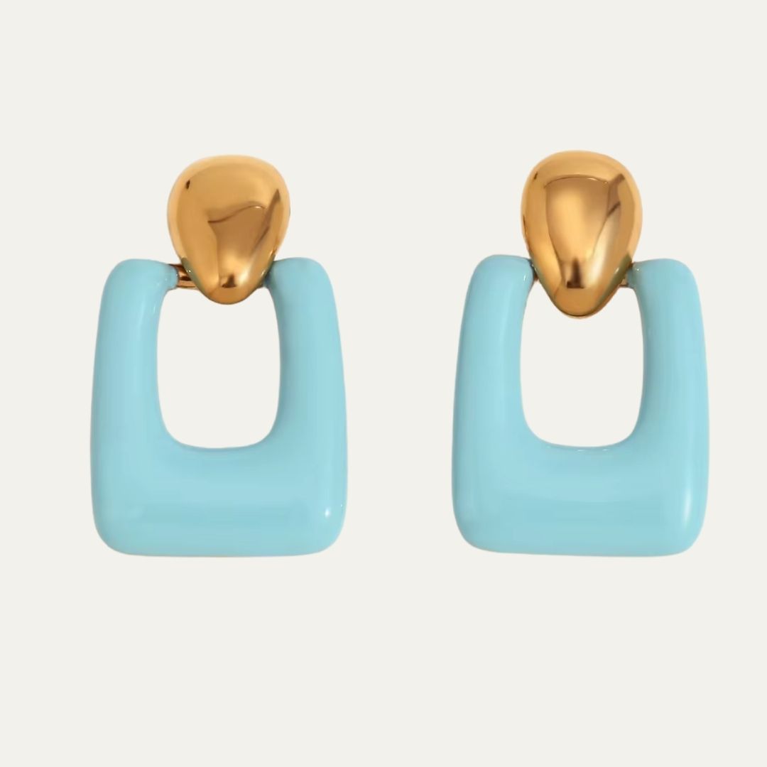 Rectangular Summer Earrings
