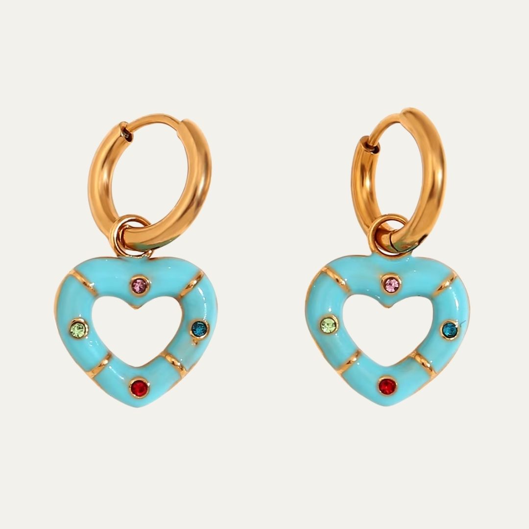 Heart Hoop Earrings