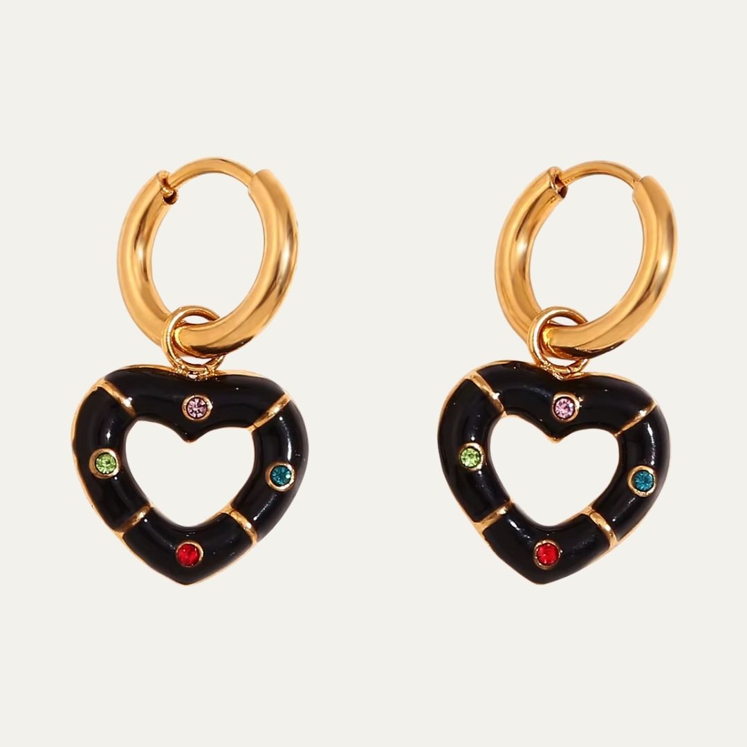 Heart Hoop Earrings