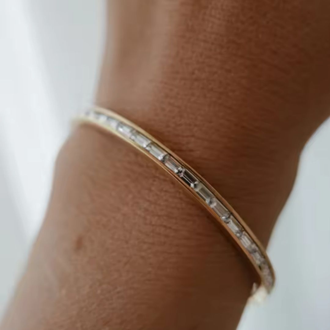 Zirconia Bangle Bracelet