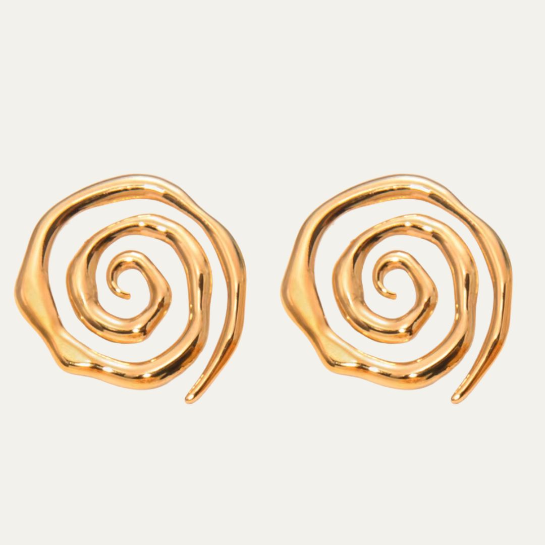 Spiral Stud Earrings
